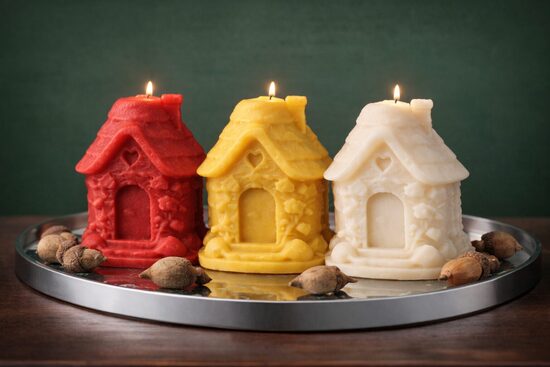 Silikona sveces forma "Namiņš'